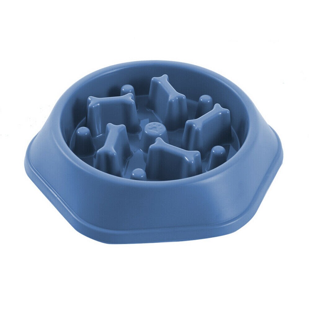Pet Slow Eating Dog Bowl Slow Feeder Puppy Slow Down Eating Feeder Dish Bowl Anti Gulping Prevent Obesity Pet Dogs Supplies: A