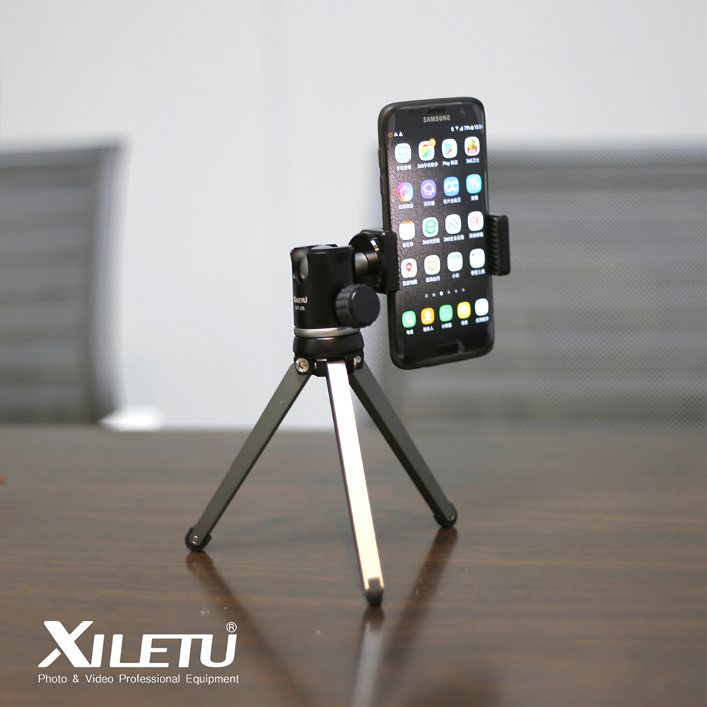 XILETU MT26 + XT15 Lager Desktop Beugel Mini Tafelblad Statief en Balhoofd Hoge Voor DSLR Camera Mirrorless Camera Smartphone