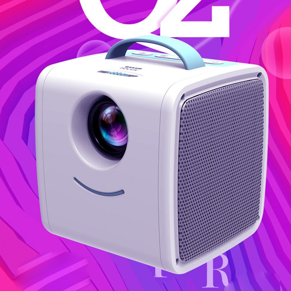 EU Plus Mini Q2 Home Children Projector Portable Led Support Hd 1080P Small Projector 20-80 Inch Projection Size