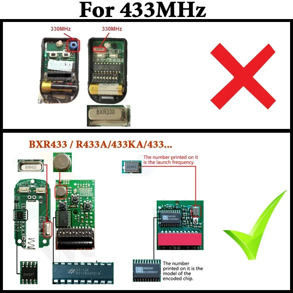 Bezprzewodowy RF 433 MHz automatyczne kopiowanie pilot elektryczny kontroler otwierania drzwi garażowych powielacz klon klonowanie nadajnik kodu wentylator