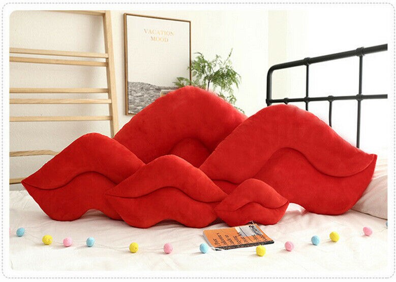 Leuke Zachte Kussen Lip Vormige Roze Rood 30 Cm Kus Pad Woondecoratie Knuffel Sofa Sierkussen Seat Pads xma