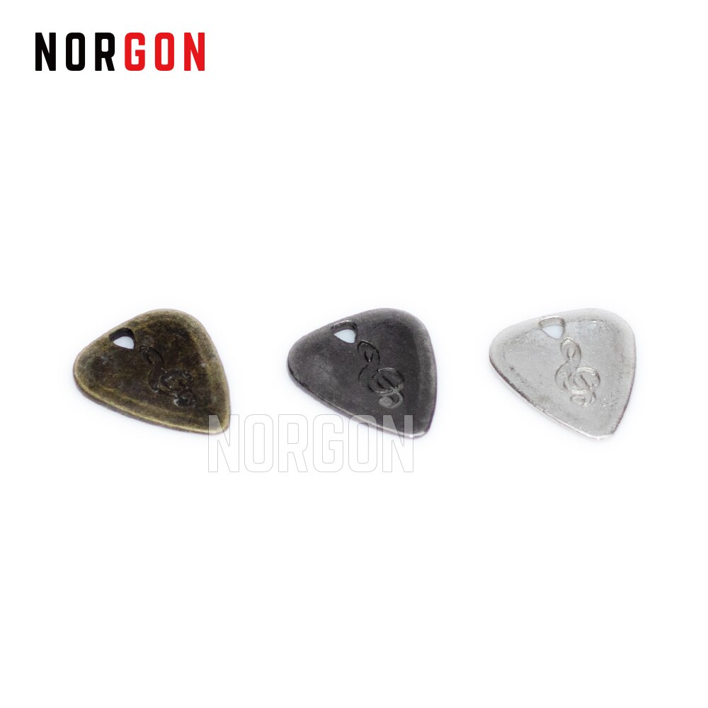 Norgon Metal Guitar Picks Durable Stainless Steel Thin Mediator Guitarra Acoustic Electric Guitar Bass Rock