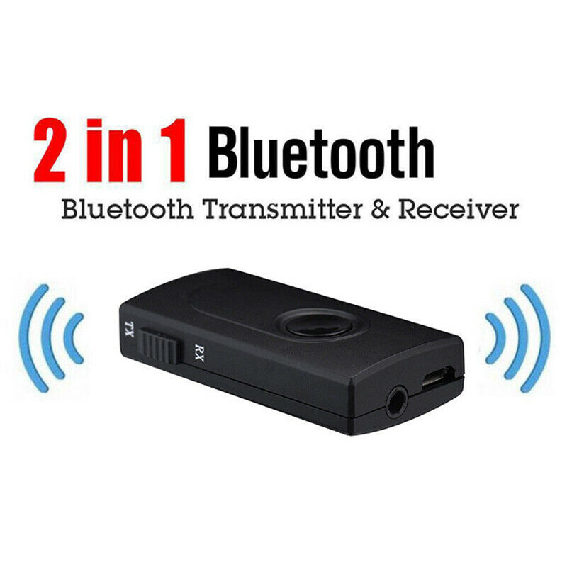 Wireless Bluetooth 3.5mm AUX Audio Transmitter Receiver Multipoint Music Adapter
