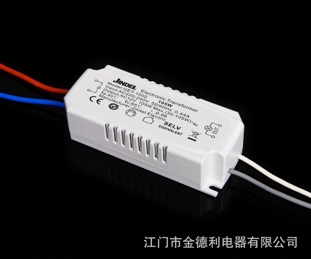 AC 220 V/240 V NAAR 12 V 60 W 105 W Elektronische Converter Voltage Elektronische transformator: 105W