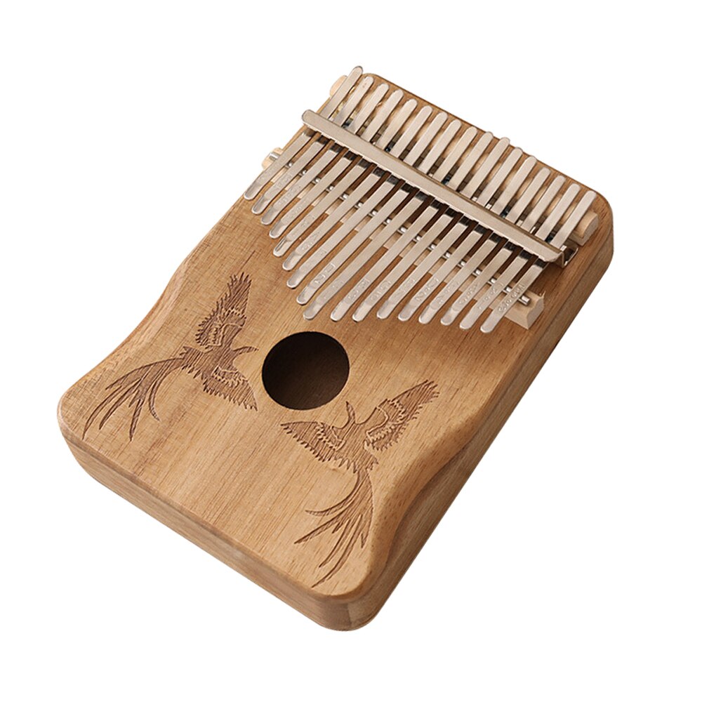Kalimba 17 taster kalimba afrikansk tommelfinger finger klaver træ kalimba bærbart musikinstrument tommelfinger klaver: 7