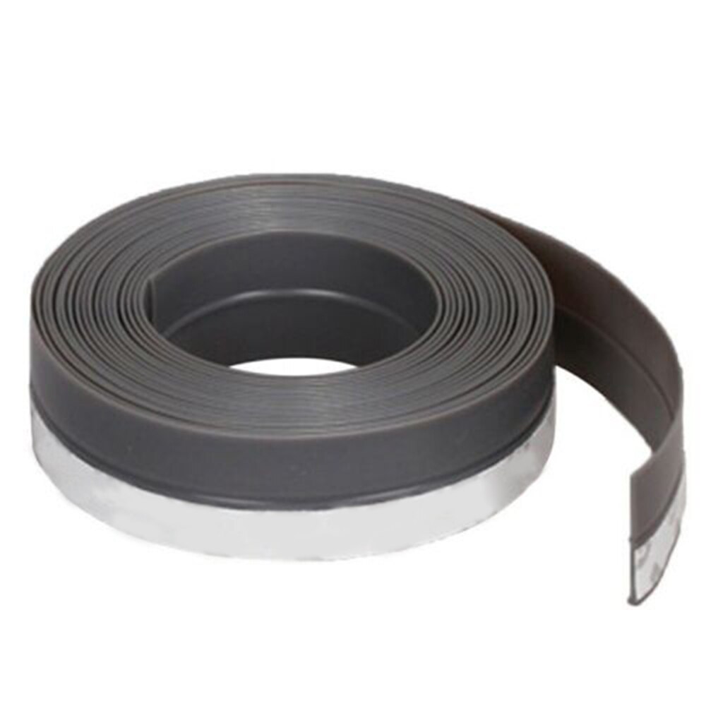 Self-adhesive Door Window Cabinets Bottom Seal Waterproof Rubber Strip 5 Metre: Gray