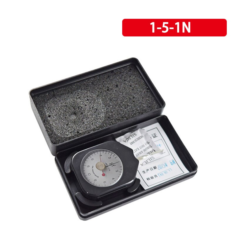 Spring tensiometer dial tension gauge Analog tensiometro Double pointers tensionmeter 0.3N-5N Uint N: 1-5-1N