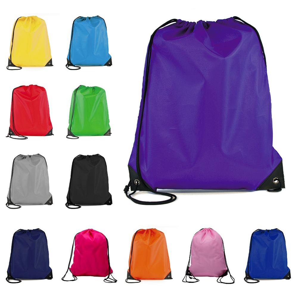freundlicher Tragbare Wasserdichte Sport Tasche Verdicken Kordelzug Gürtel Reiten Rucksäcke Fitnessstudio Kordel Schuhe Taschen tanzen Ballett PE Rucksack