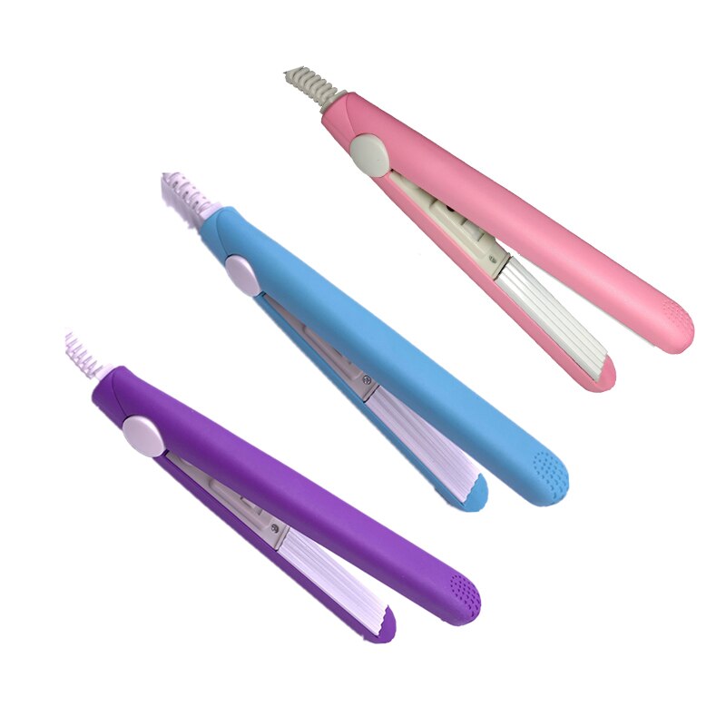 Hair Curler Rizador De Cabello Plancha De Pelo Boucleur Cheveux Mini Hair Dryer Brush Straightening Corrugated Curling Iron TSLM