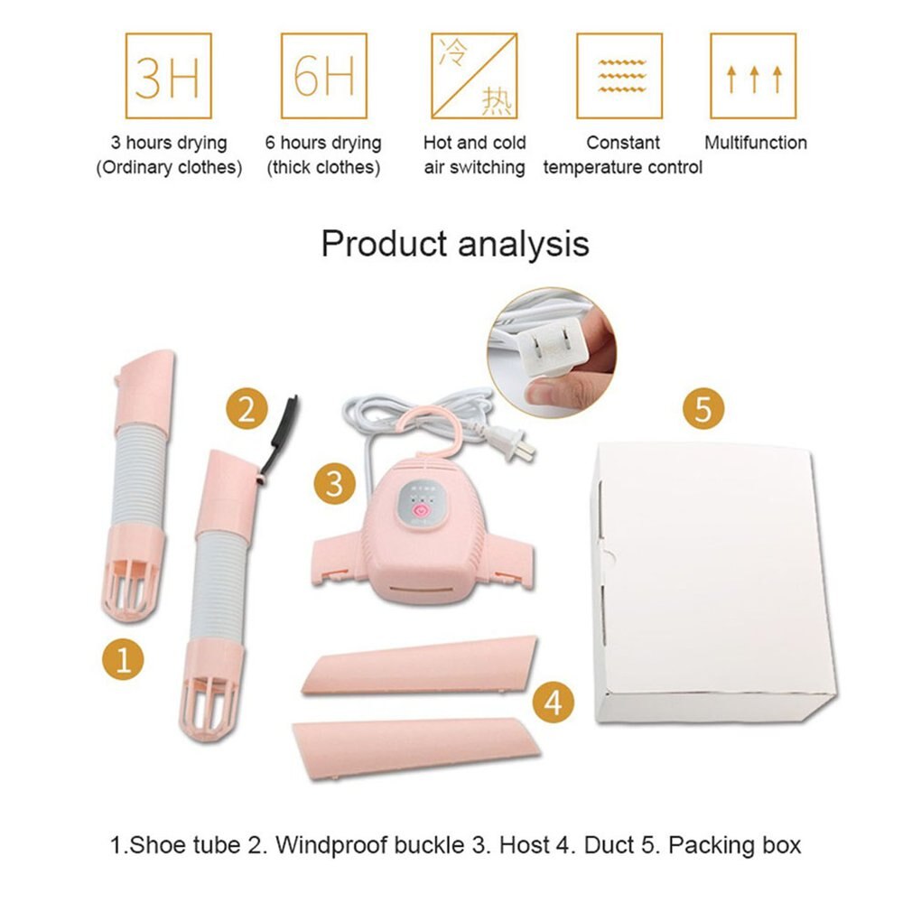 Electric Clothes Dryer Warm Air Dryer Ptc Ceramic Heating Fast Drying &Cold Air Switching Foldable Clothes Drying Rack EU/UK