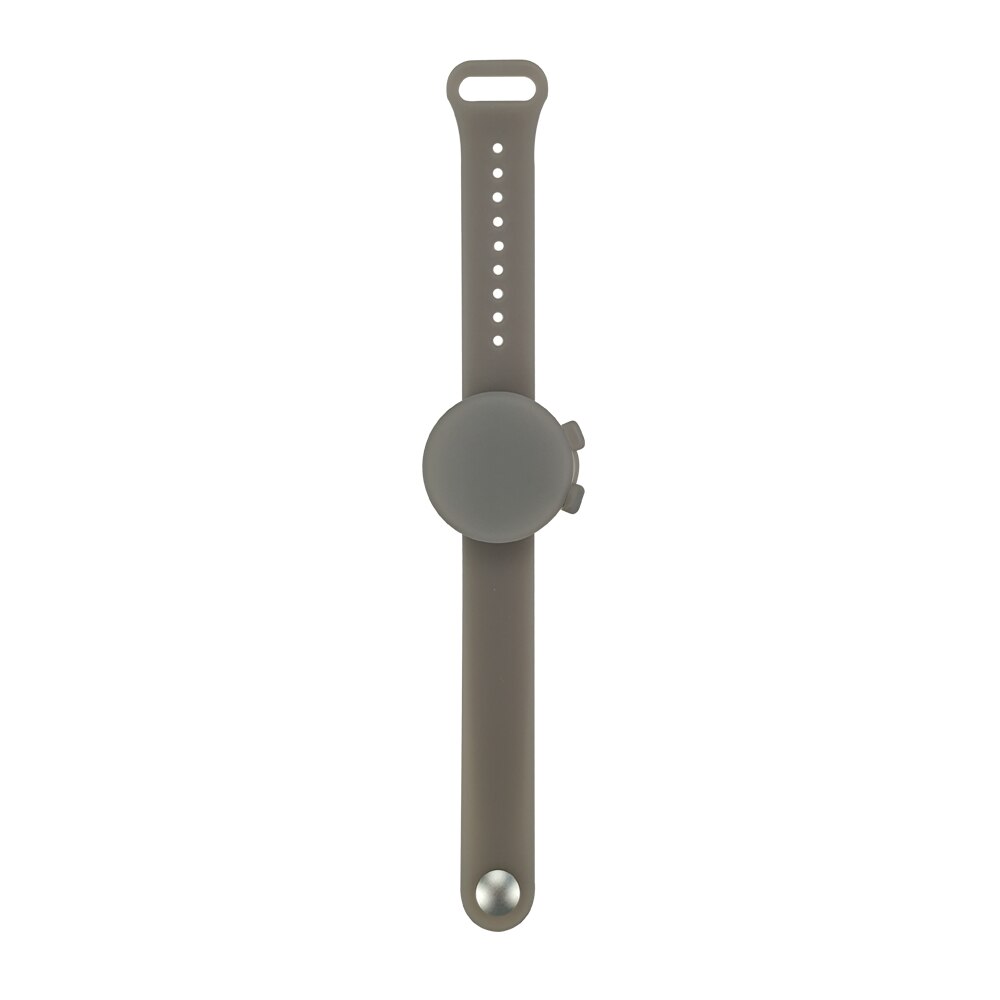 Disinfettante per le mani Wristband Del Silicone Del Braccialetto Mano Dispenser Disinfettante Per Le Mani Braccialetto Disinfettante Repellente Per Zanzare Crema Solare Lozione Per Bambini Wristband: Transparent Gray