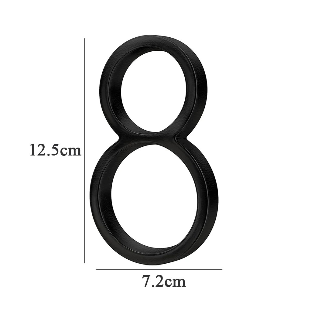 5Inch Large Metal House Number Outdoor Door Number Plate Letter Sign, Address Mailbox Number for Apartment Room Home Decoration: Lake Blue