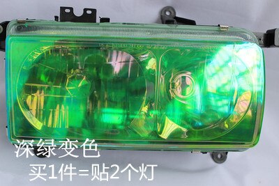 30*100cm glimmende kameleon auto styling koplampen achterlichten doorschijnende film lichten veranderd van kleur auto film stickers: Groente