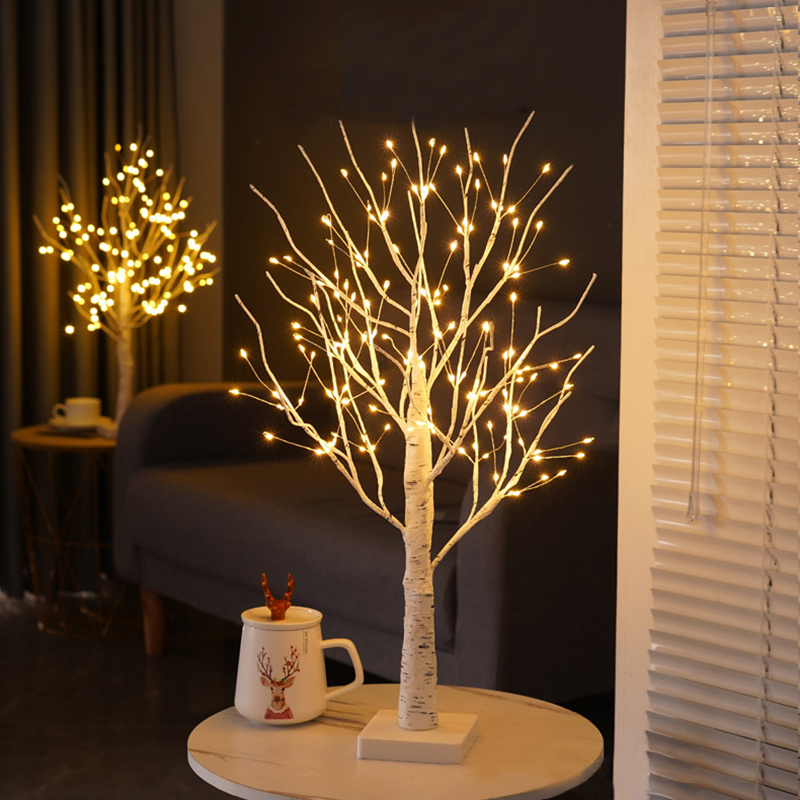 Heißer Ostern Baum Mit 24/144 LED-leuchten Weiß Leuchten Mini Zweig Baum Lampe Dekorationen Für Hängen Weihnachten Festival Ornamente