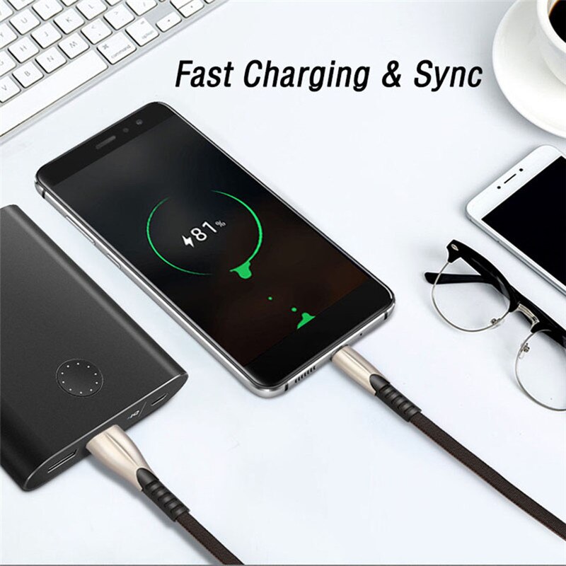 USB Type C Snel Opladen Kabel Voor huawei p30 P20 mate 30 Samsung Galaxy S10 A50 A80 Note 10 Plus 3m 2m Usb Kabel Type C Cabo Usb-c