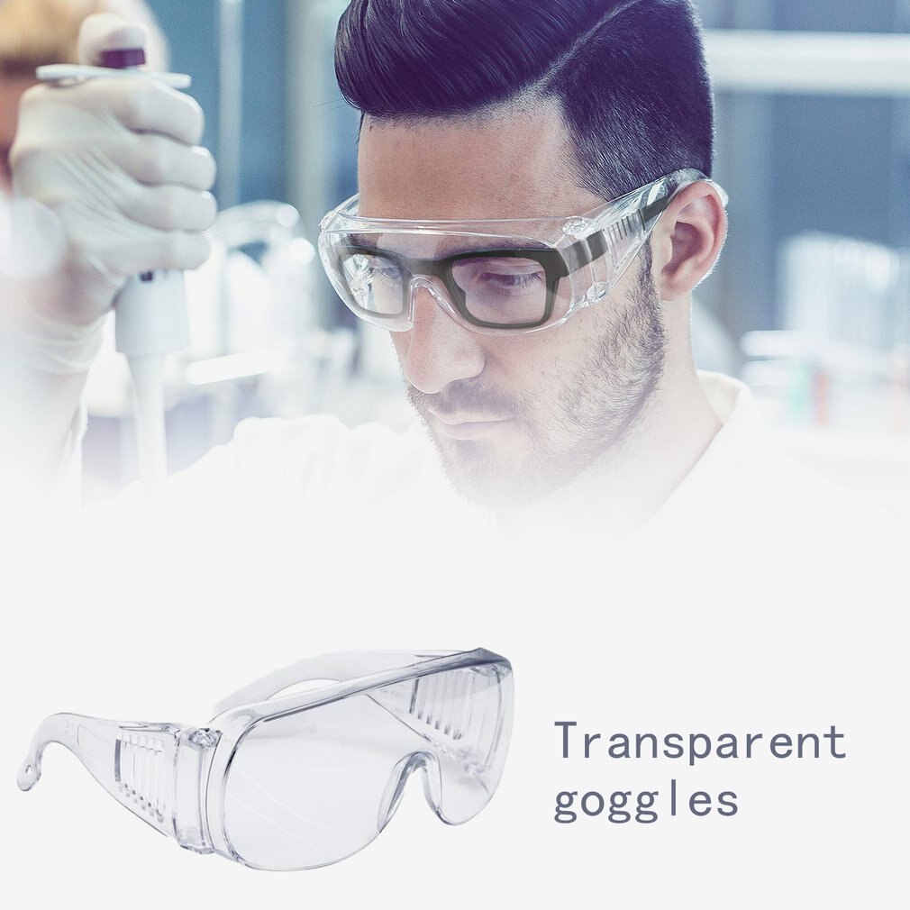 Gafas transparentes a prueba de polvo para trabajo en laboratorio, lentes ligeros resistentes a la contaminación