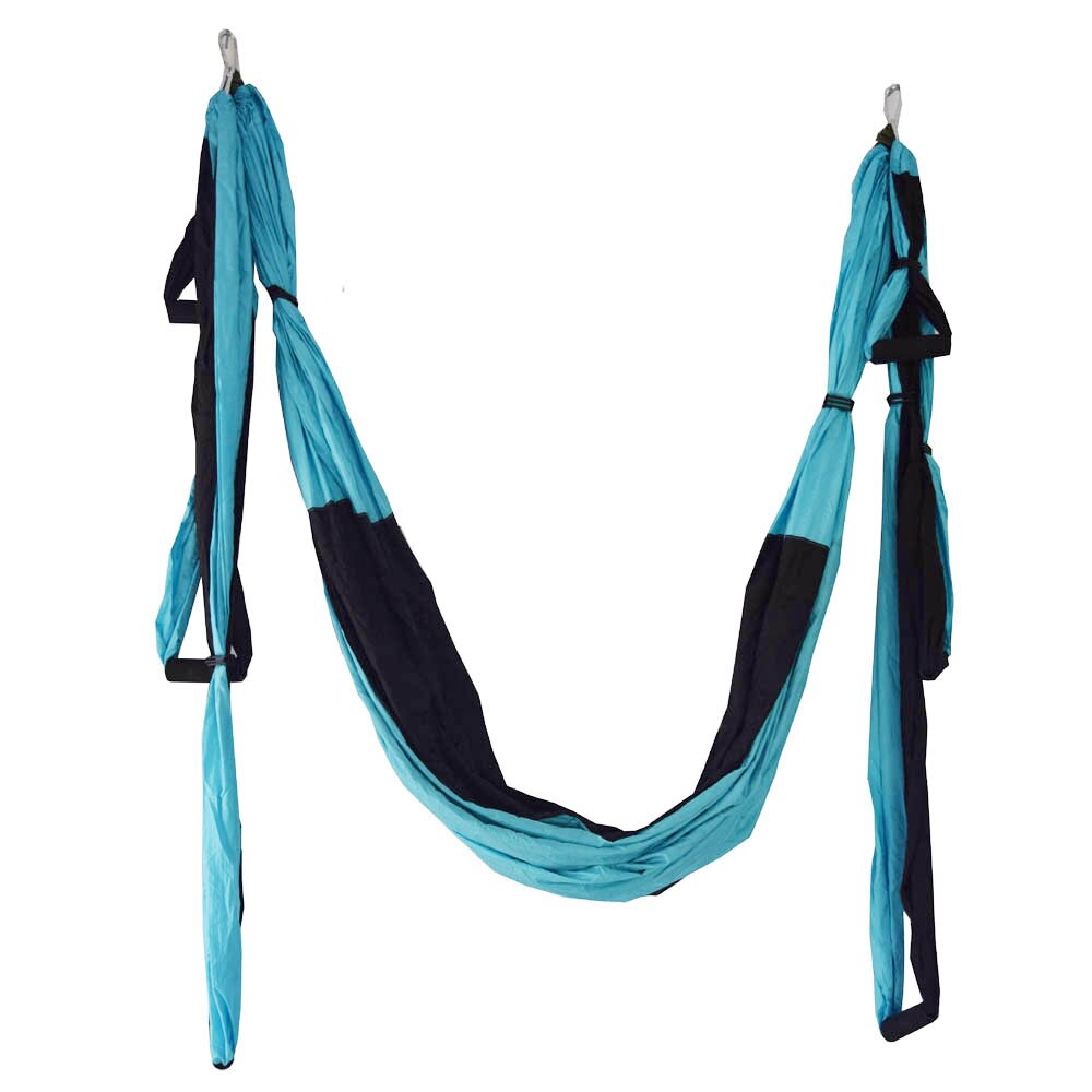 2.5*1.5 M Aerial Yoga Hammock Anti-gravity Inversion Swing OR Yoga Extend Belt + Ceiling Hanging Tray for Home Gym: Clear