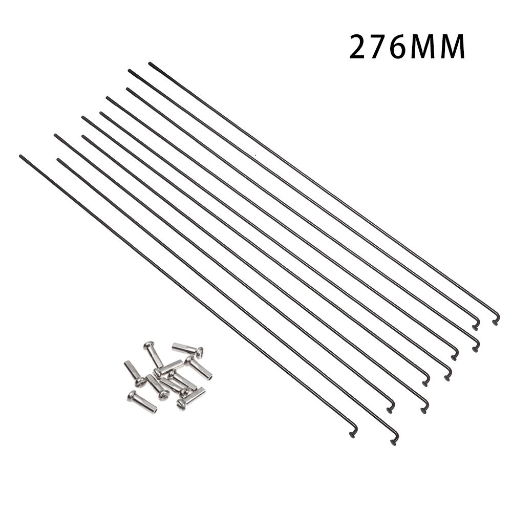 10PCS Multisizes Edelstahl Fahrrad Speichen Mit Nippel MTB Fahrräder Speichen Drähte Bike Reparatur Ersatz Werkzeug: 276MM