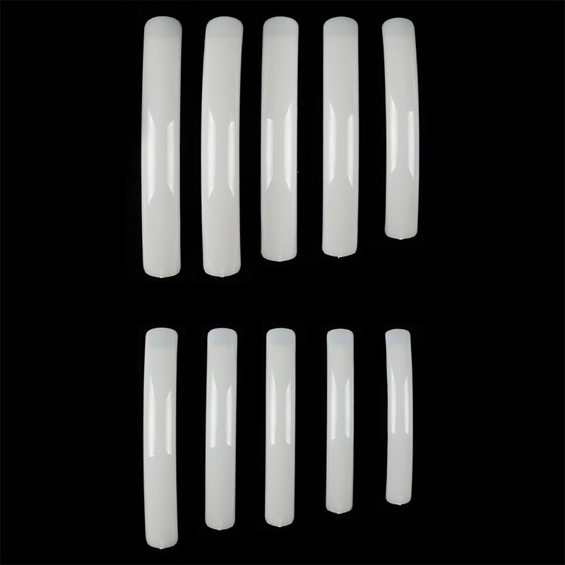 Faux-ongles en acrylique naturel, extension naturelle, manucure, French Nail Art, à bricolage-même, 10 pièces/lot: Teint
