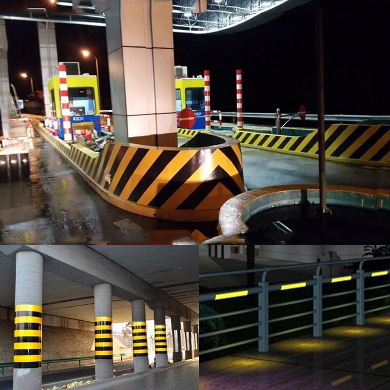 Self-Adhesive Reflective Safety Warning Tape Road Traffic Construction Site Reflective Tape