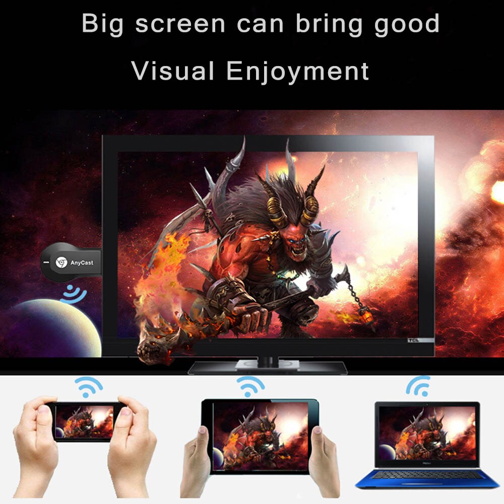 CRENOVA accessoires de projecteur vidéo sans fil même écran pour Smartphone projecteur se connecter avec TV ordinateur A76 XPE498 YG520 xpe