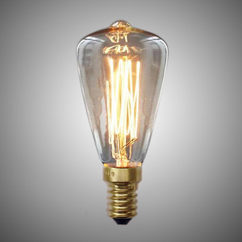 Bhts-Vintage Edison Lampen E14 220V ST48 Gloeilampen 25W 40W 60W Filament Retro Edison licht Voor Hanglamp