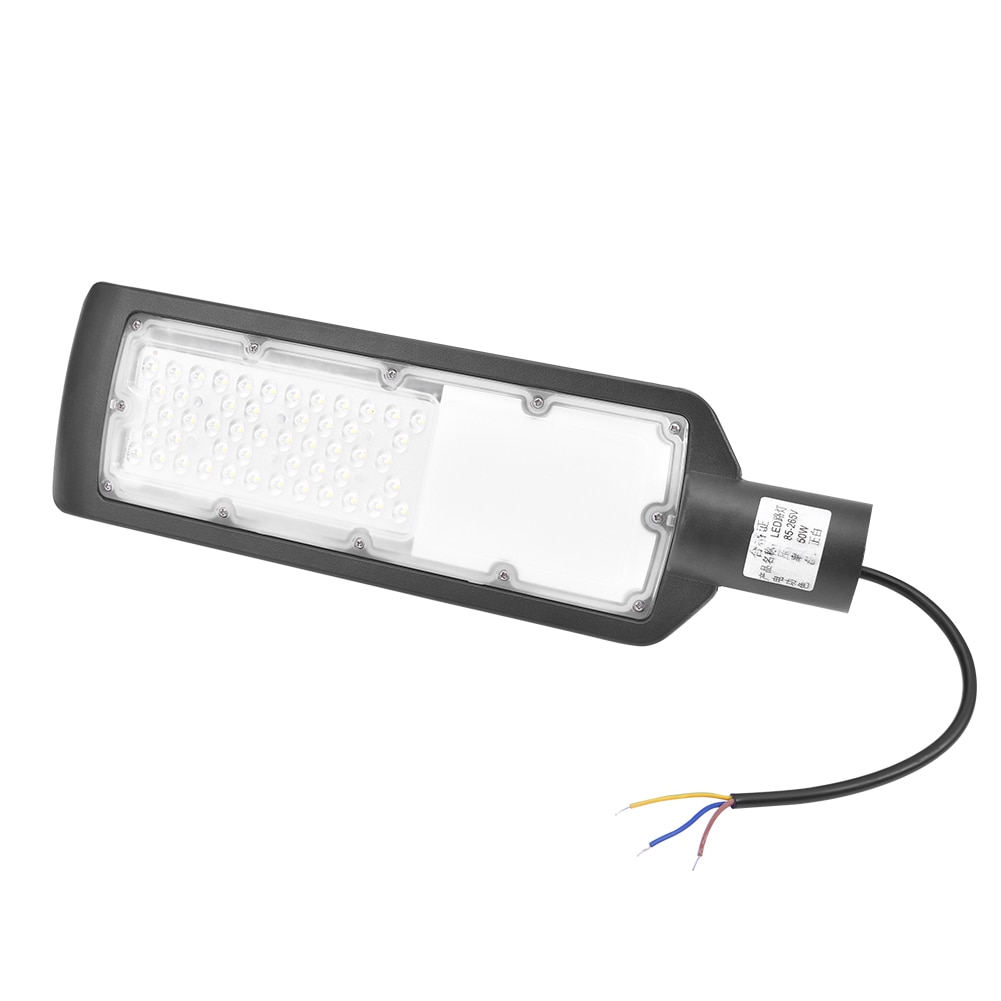 30w/50w 85-265v White LED Street Light Street Lamp with Black Casing