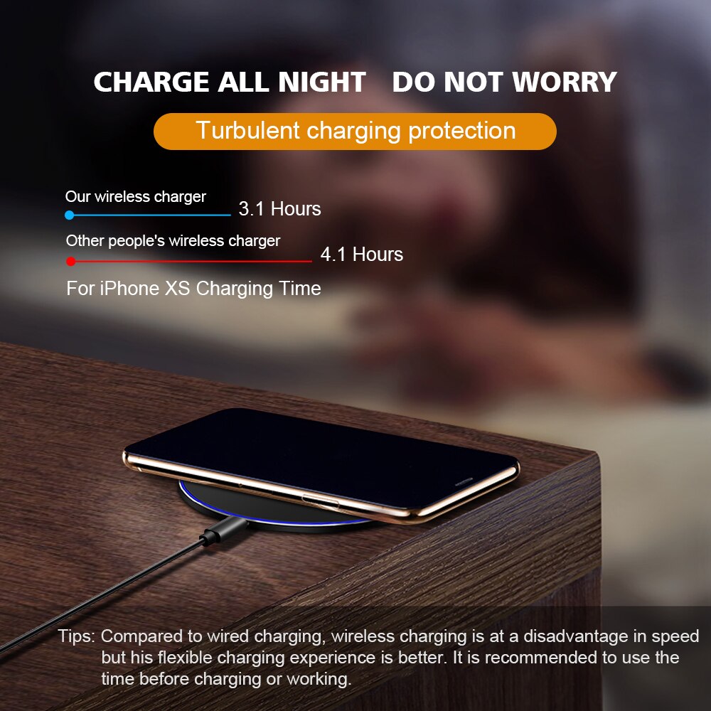 15w qi trådlös laddare docka för iphone 8 x xs  xr 11 pro max huawei  p30 samsung note 10 s10 induktion snabb trådlös laddningsplatta