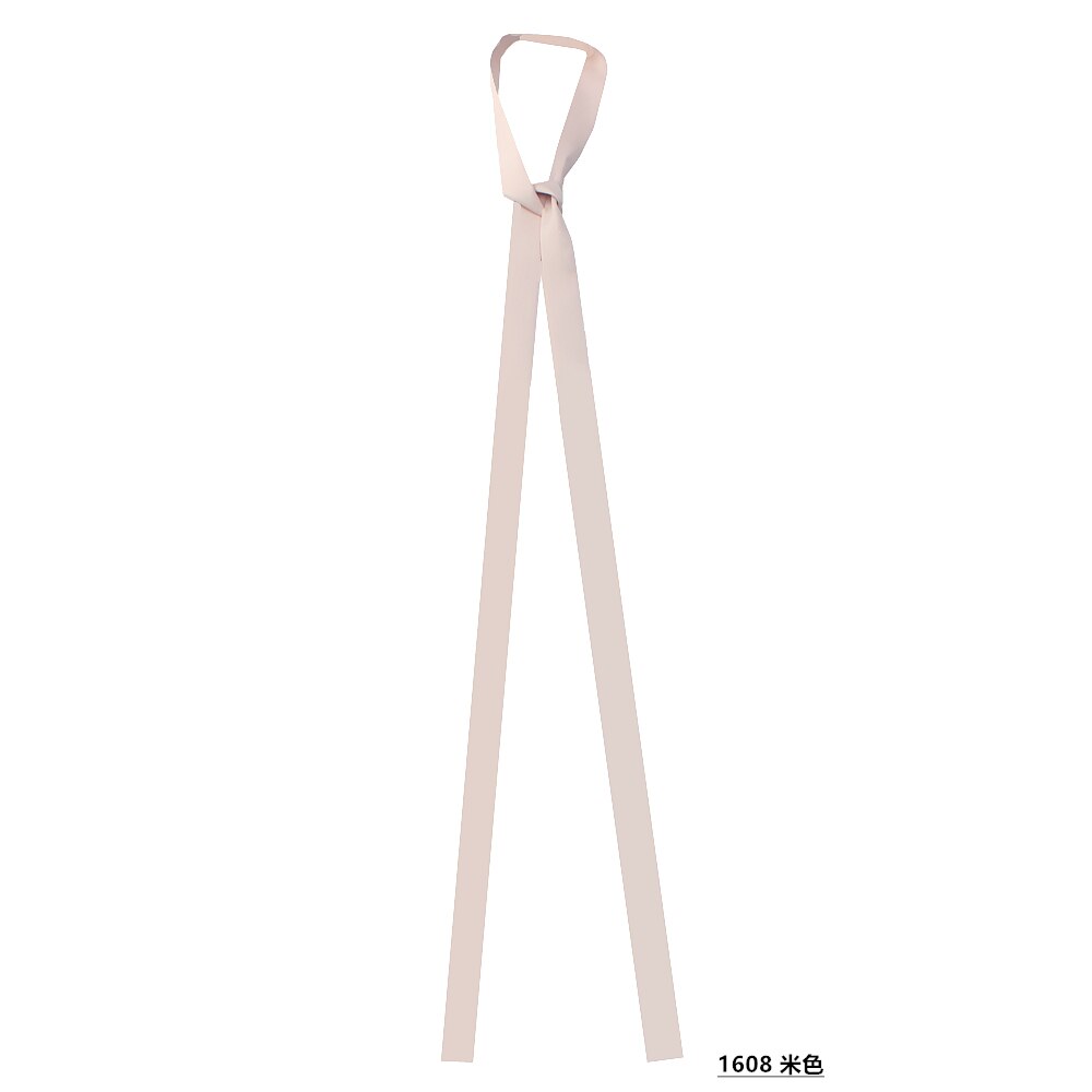 160*3CM mujeres color puro bufanda Extra larga y estrecha de cinta de seda bufandas corbata damas corbata delgada cuello bufandas cinta/correa de muñeca: 8