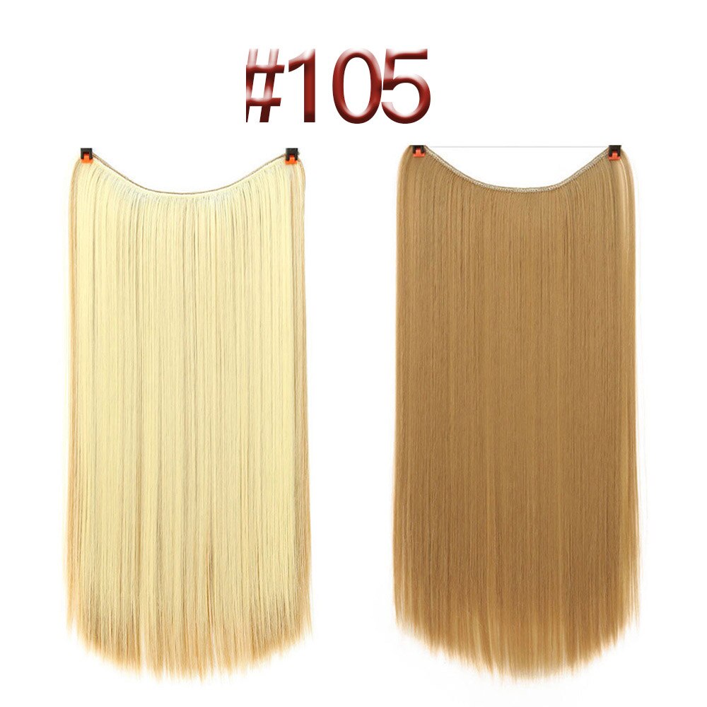 Liangmo Hair Extensions Onzichtbare Ombre Synthetische Natuurlijke Flip Verborgen Geheim Draad Crown Grijs Roze Voor Vrouwen: Z105