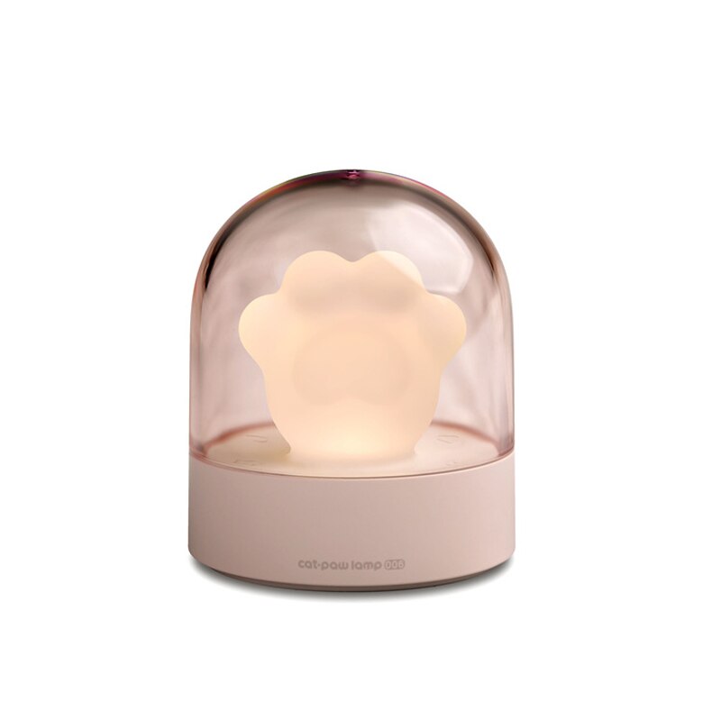 Cat Claw Music Night Light Toys For Children Home Decoration USB Charging Bedroom Cartoon Led Baby Sleeping Night Light Toy: Pink