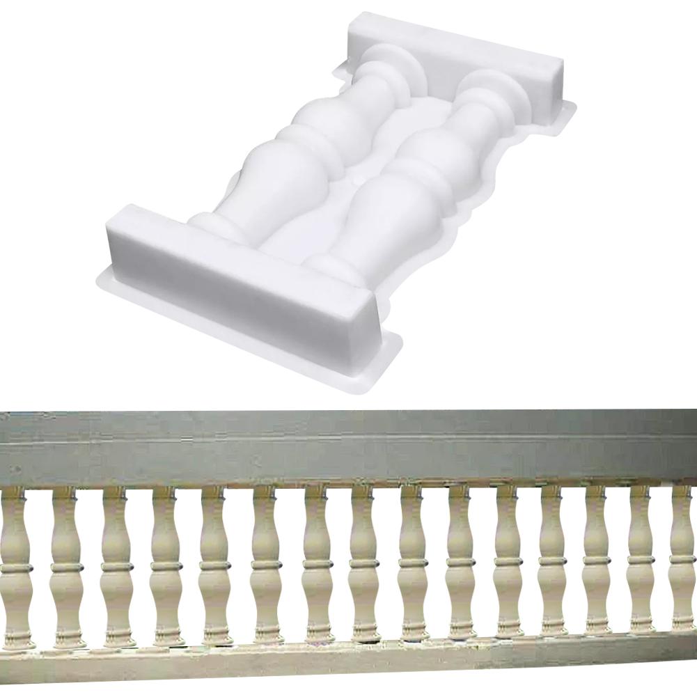 Florero romano valla de columna molde de plástico doble jarrón cerca artística DIY artesanía hogar jardín decoración moldes de hormigón