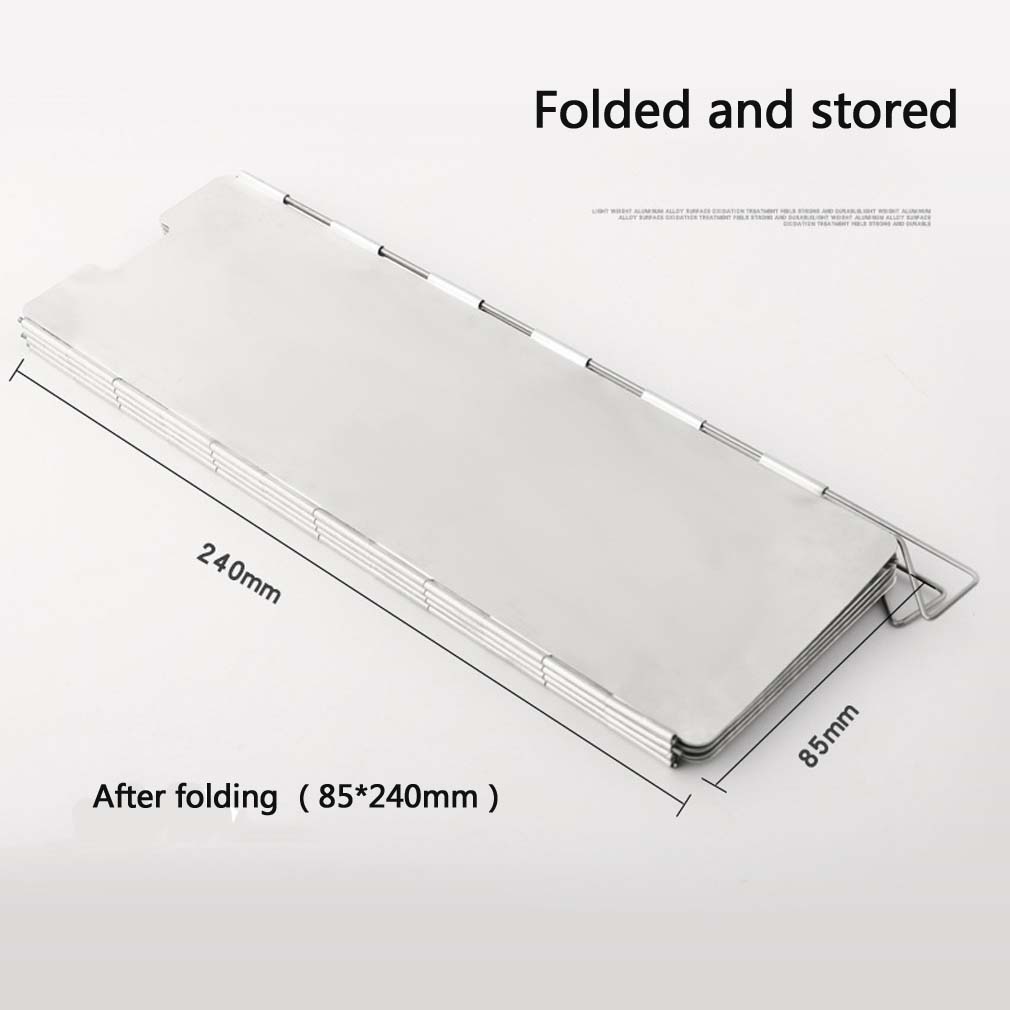 9 Plate Foldable Gas Stove Wind Shield Outdoor Windproof Screen Aluminium Alloy Picnic Stove Windshield Camping Cooking Burner