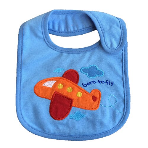 3 Stk/partij Baby Bibspattern Peuter Waterdicht Speeksel Handdoek Katoen Fit 0-3 Y: plane