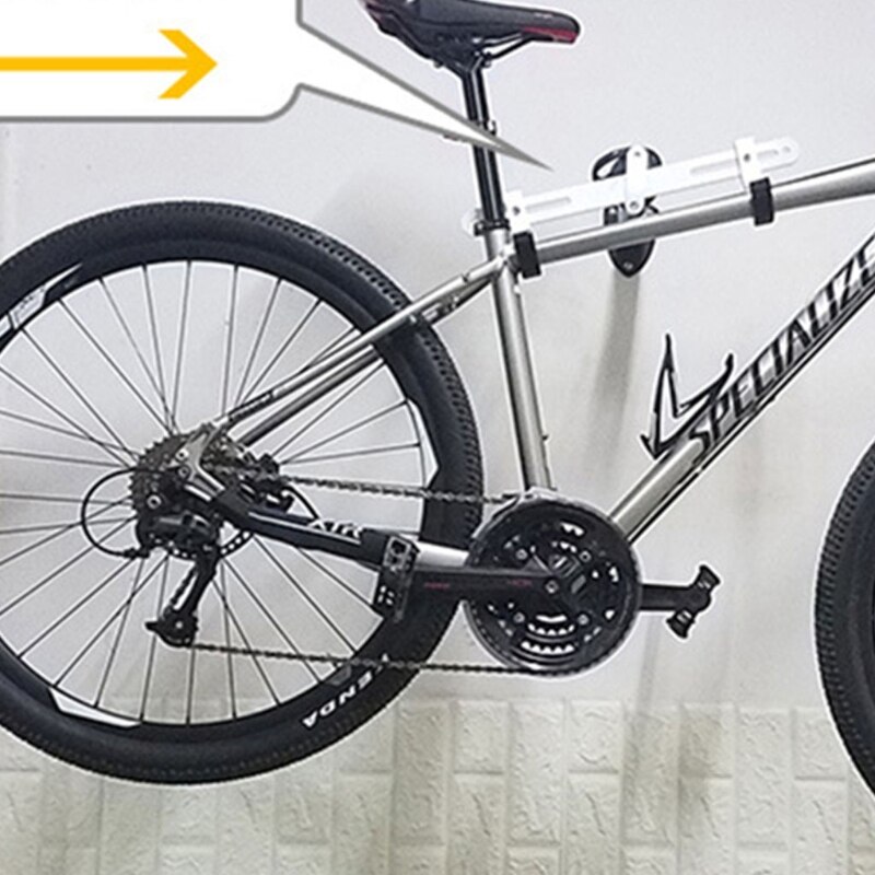 Indoor Horizontal Wall Mount Bike Storage Rack Safe Secure Cycling Hanger Holder Bicycles Hook Hang Road Mountain Bike