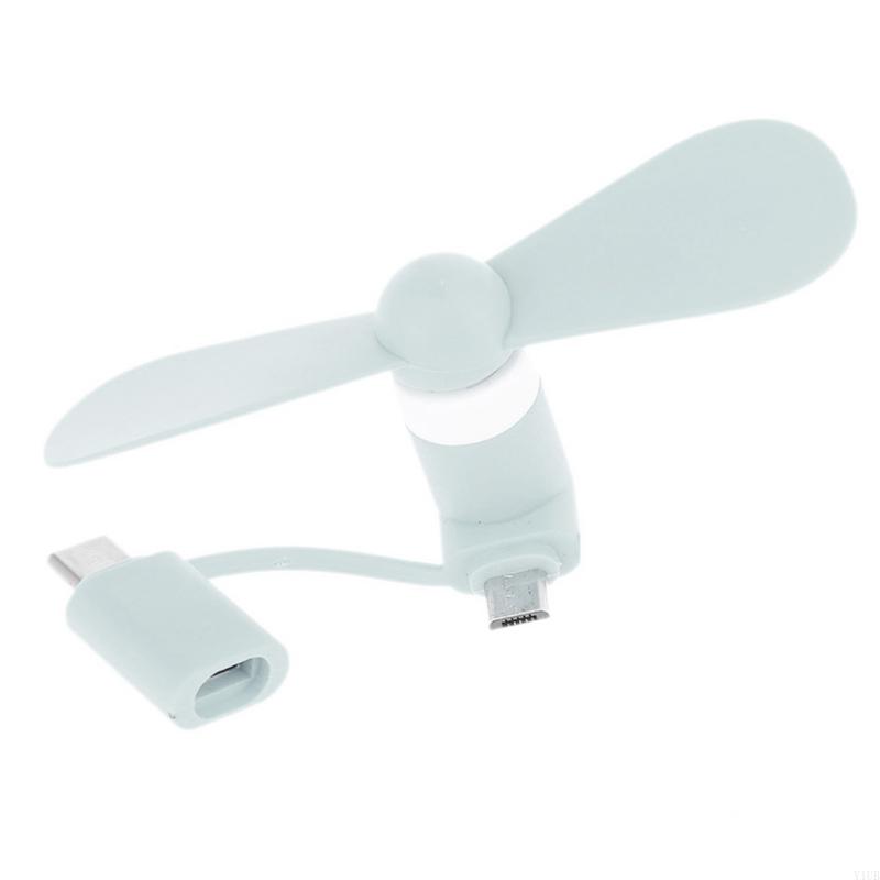 Mini ventilador pessoal portátil tipo C com plug externo interno super silencioso e para jogar pequenos aparelhos de resfriamento de ar