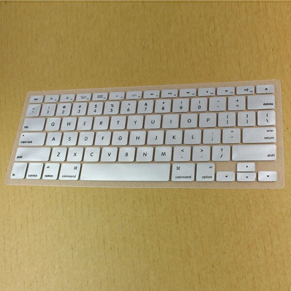For Apple Macbook Pro Retina 13" 15" 17" inch color Protector Cover Silicone Keyboard Skin Cover Film For Mac book Air 13.3: sliver