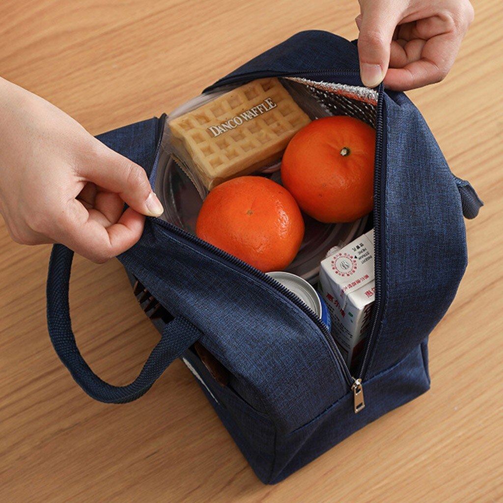 lunch bag kid women insulation portable waterproof picnic coole bag breakfast school handle reusable food bag #45
