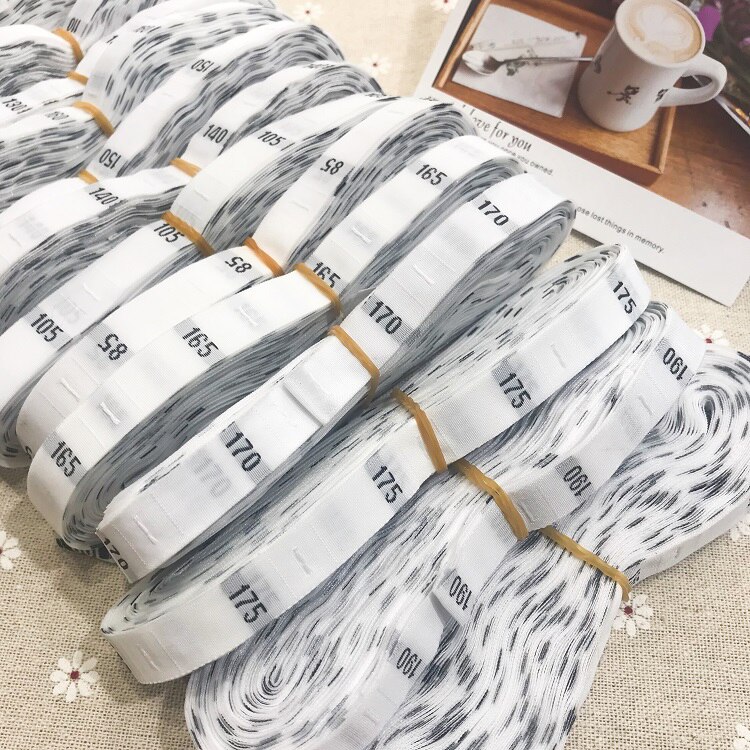 Number Children's Shirts with Uniform Code in Colleges Universities Digital cloth garment trousers woven size label weaving wate