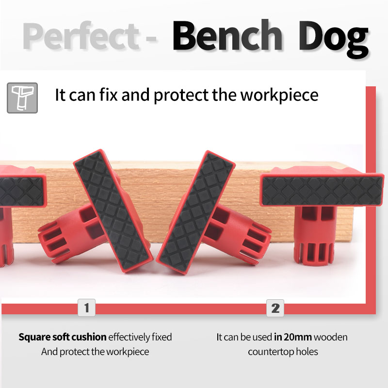 4 Stuks Houtbewerking Bank Honden Voor Positionering Werkbank Peg Rem Honden Gat Baffle 20 Mm Stopper Workshop Tafel limiet Blok Gereedschap