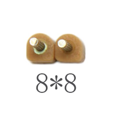 GUGULUZA Hoge Qualiy 5 Pairs Bruin Hoge Hak Schoenen DIY Reparaties Tips Pin Ankers Liften Vervanging 3mm: 8 8