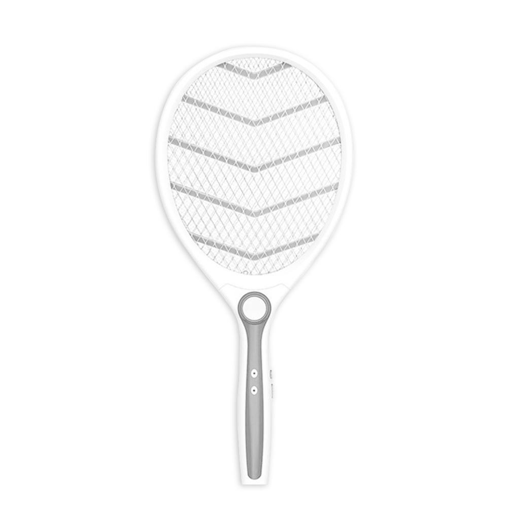 Hjemme elektrisk fluesmækker usb genopladelig fluesmækker stor myggemorder bug zapper ketcher til indendørs udendørs: D