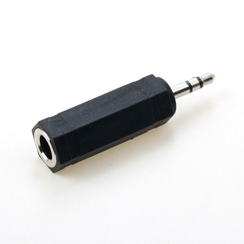 2 Pole Mono / 3 Pole Dual channel Stereo Jack plug Adapter 3.5 mm Male to 6.35 mm Female Audio Converter Adaptor