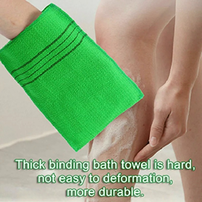 1Pc Bad Voor Peeling Exfoliërende Lichaam Reiniging Scrub Handschoen Wrijf Dode Huid Handschoenen Voor Douche Lichaamsborstel Handdoek Spa Schuim Lichaamsmassage