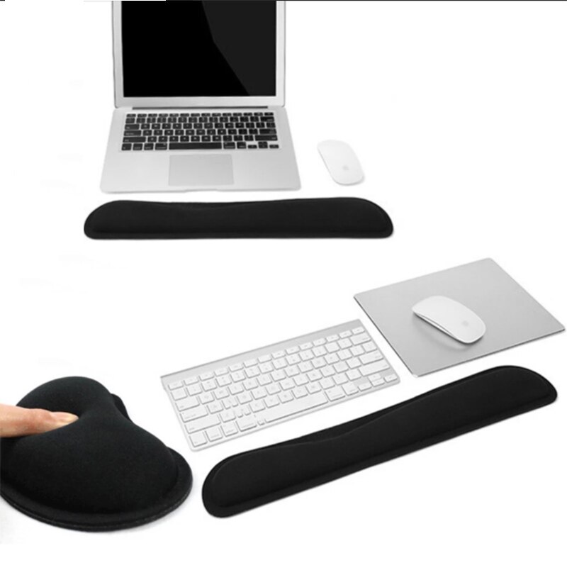Almohadilla de reposamuñecas para teclado mecánico, juego de almohadillas de espuma viscoelástica para Reposabrazos de ordenador de oficina y portátil