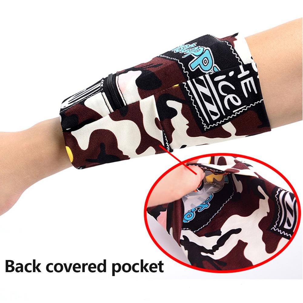 Multifunctionele Band Rits Enkel Wrap Sport Polsband Portemonnee Opbergtas Case Badminton Basketbal Polsband Zweetband