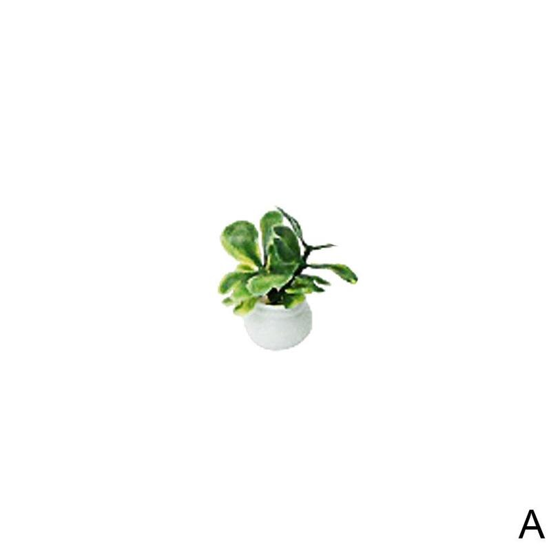 Mini potteblomster og planter modellfremstilling diy håndlaget konstruksjonssand bordmateriale 3-5cm: En