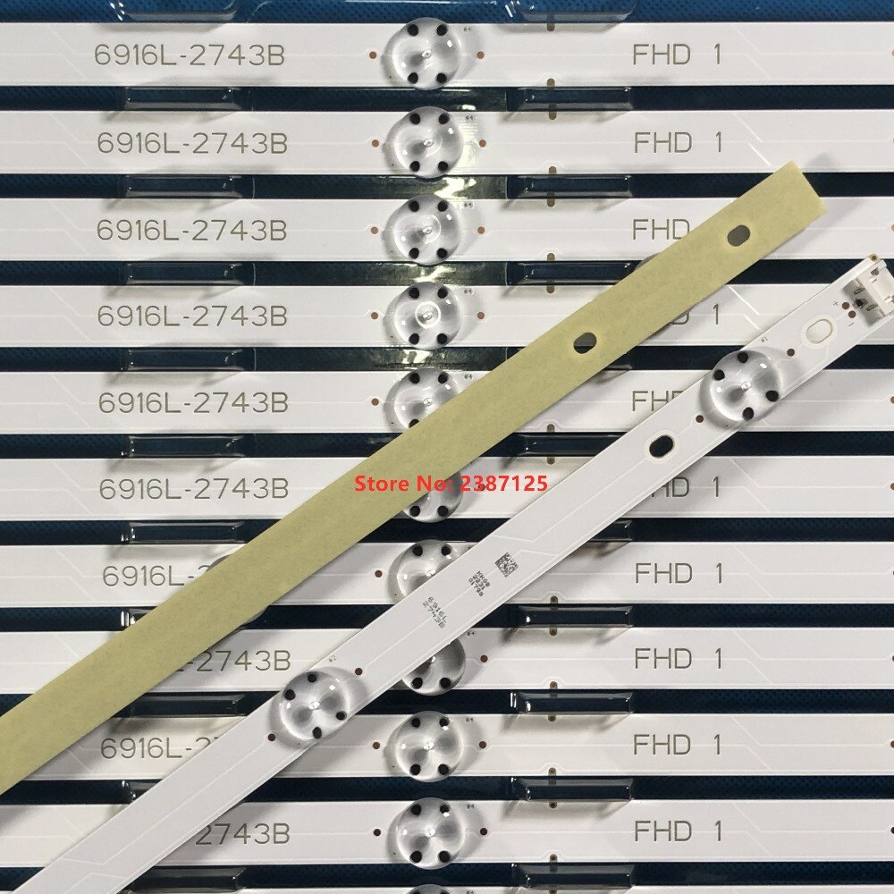 De retroiluminación Led 7 lámpara para LG Innotek 17Y 43inch-A-Type 43UJ6300 43UJ6307 43UJ634V 43LJ594V HC430DUN SSC_43LJ61_FHD 43UJ630V