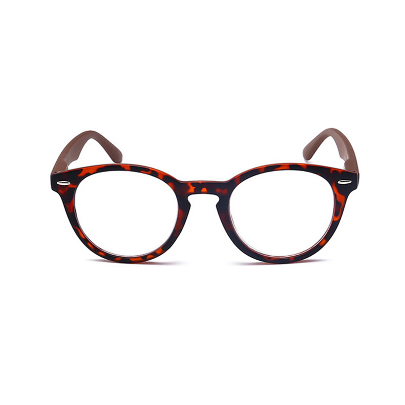 Gafas de lectura con montura ovalada de leopardo Retro para hombres y mujeres, lentes transparentes para presbicia, gafas con dioptrías + 1,0 a 4,0