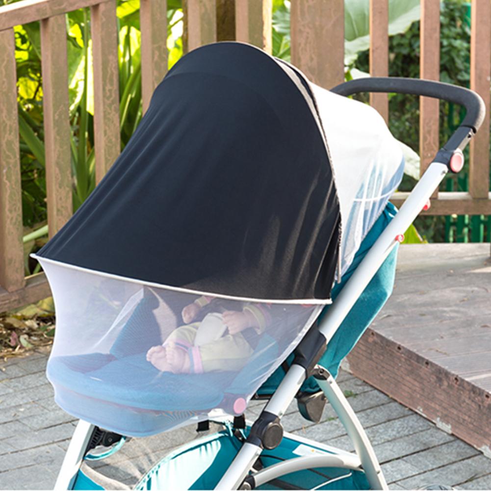 Bebé Red Anti-mosquitos para carrito Universal Cortina hasta el suelo Sol de protección UV Mosquito red plegable PE Material de protección del medio ambiente
